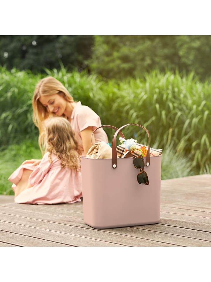 Rotho Albula Einkaufskorb 25l, Kunststoff (PP recycelt) in Meadow rose günstig kaufen onesize