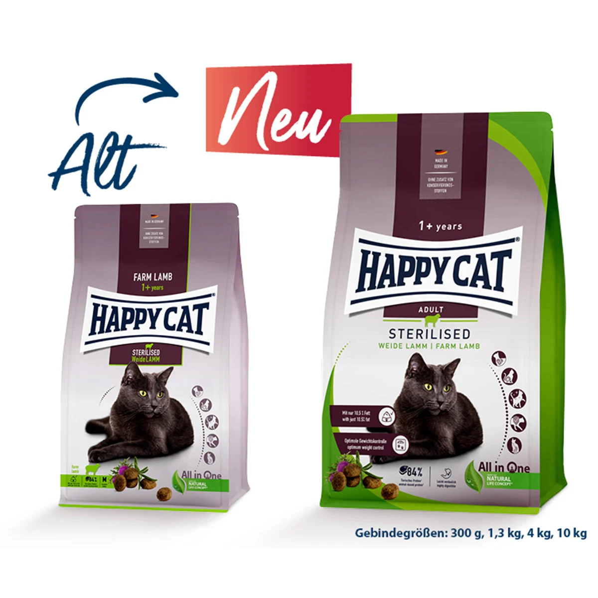 Happy Cat Sterilised Adult Weide Lamm günstig kaufen