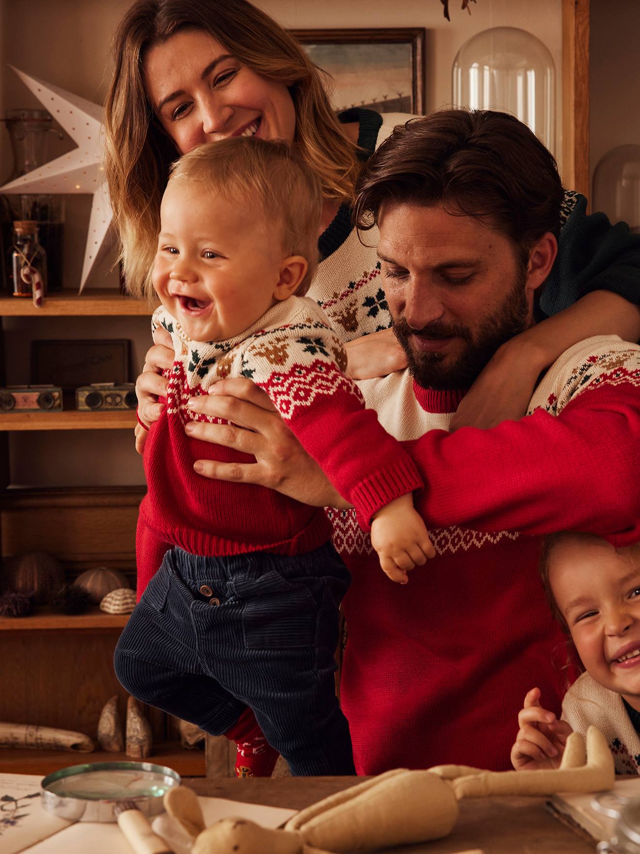 Vertbaudet Capsule Collection: Baby Weihnachtspullover Oeko-Tex - tanne