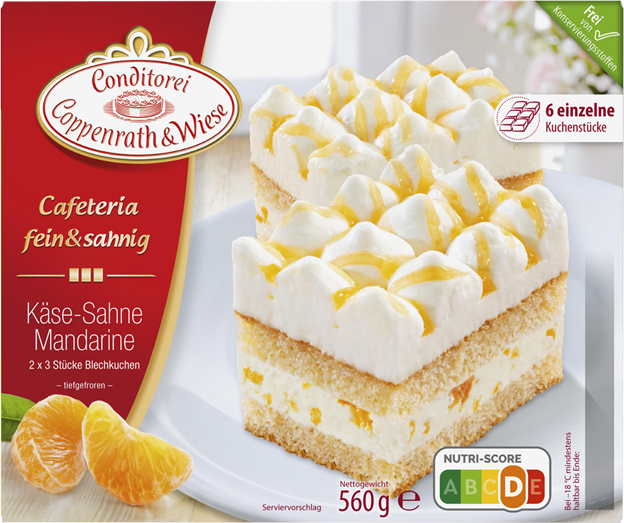 Coppenrath & Wiese Cafeteria fein & sahnig Käse-Sahne Mandarine