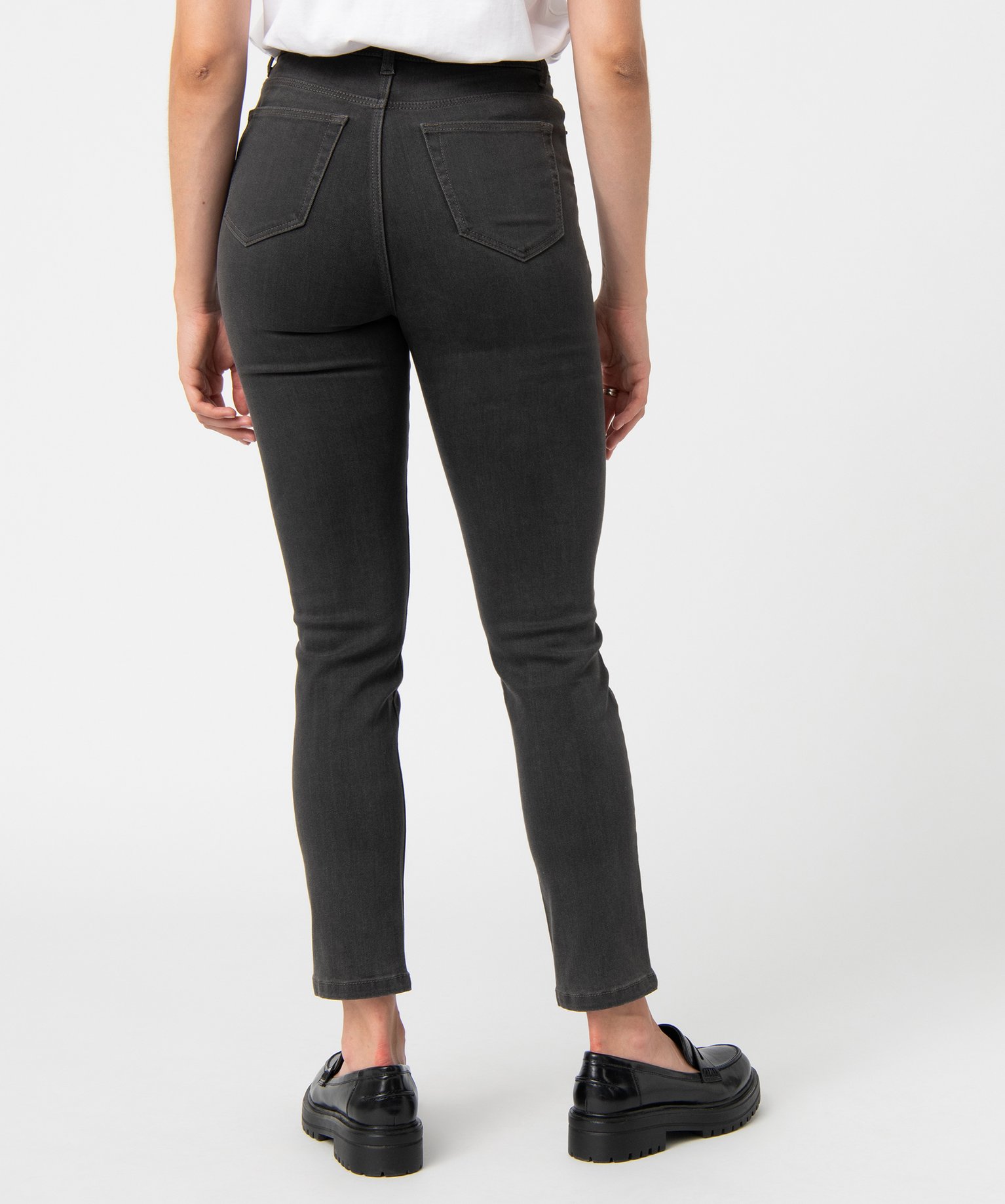 Jean femme coupe Slim taille haute – L26 grey | GEMO