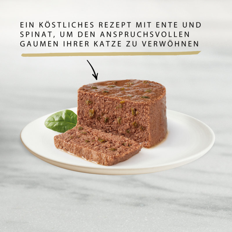 GOURMET Nassfutter GOURMET Gold Feine Pastete 12x85g Ente & Spinat