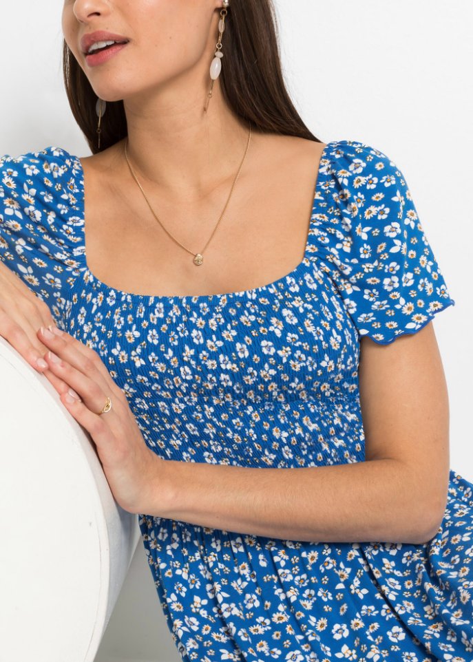 Bedrucktes Maxikleid aus nachhaltiger Viskose