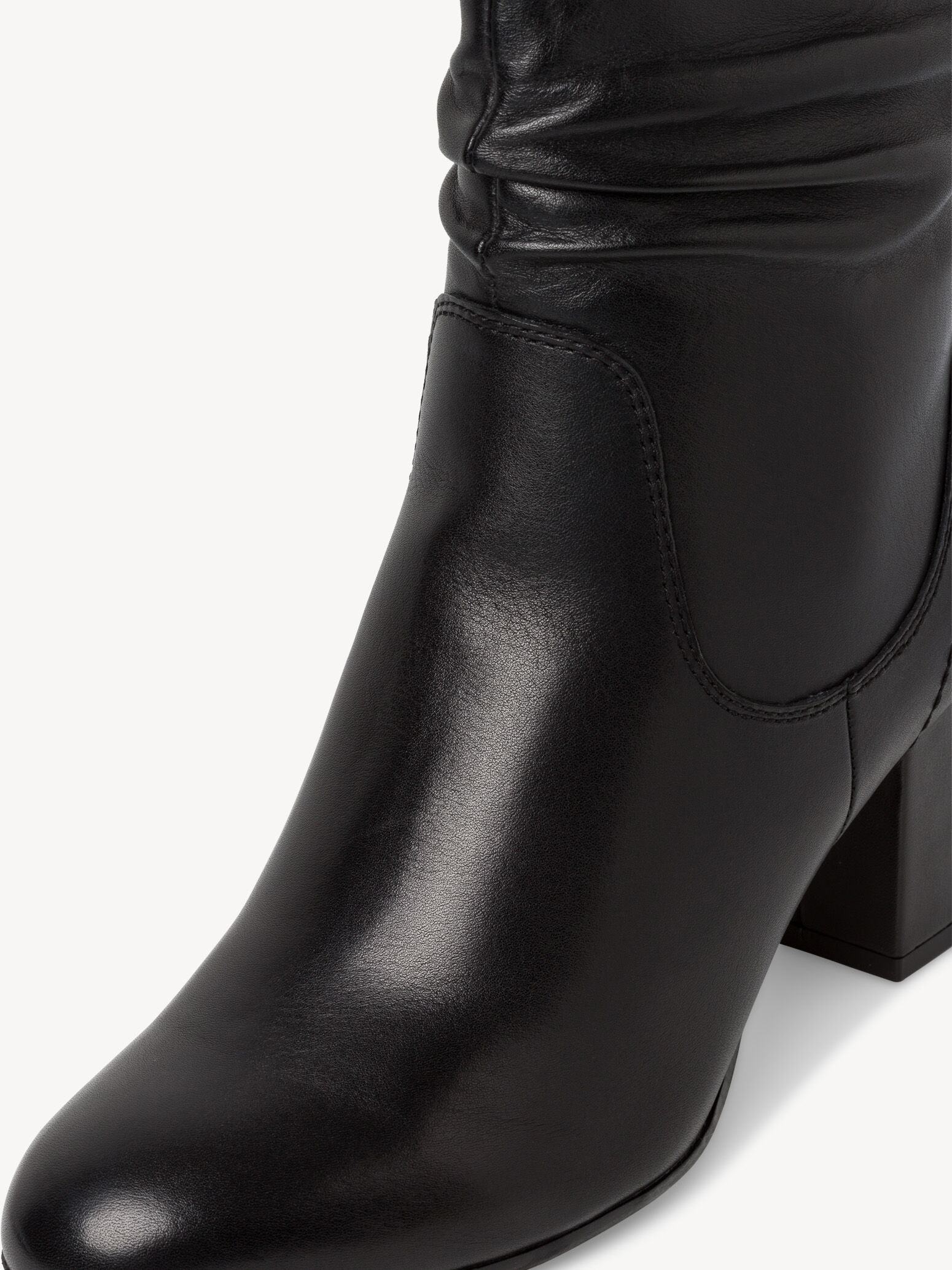 Bottine en cuir - noir