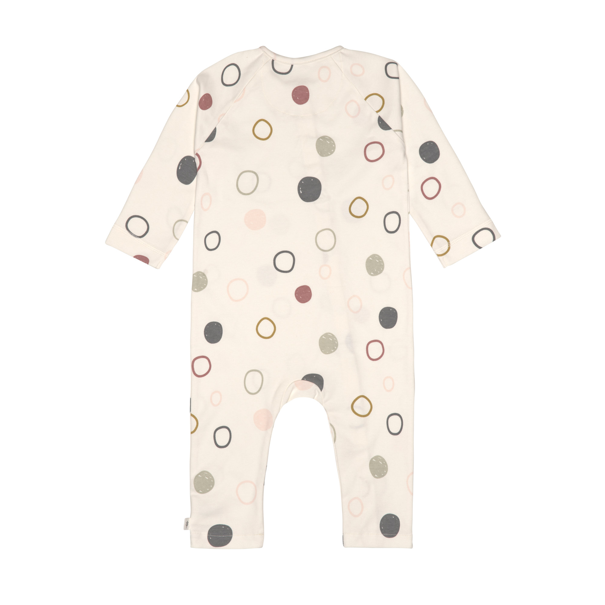 Baby Schlafanzug - Bio Baumwolle, Circles, Weiß