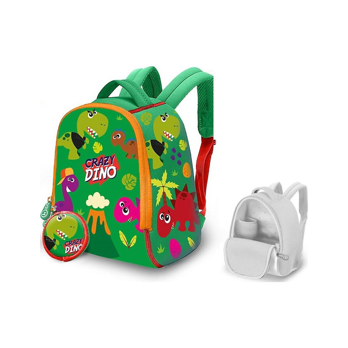 3D Kinderrucksack Crazy Dino, Neopren