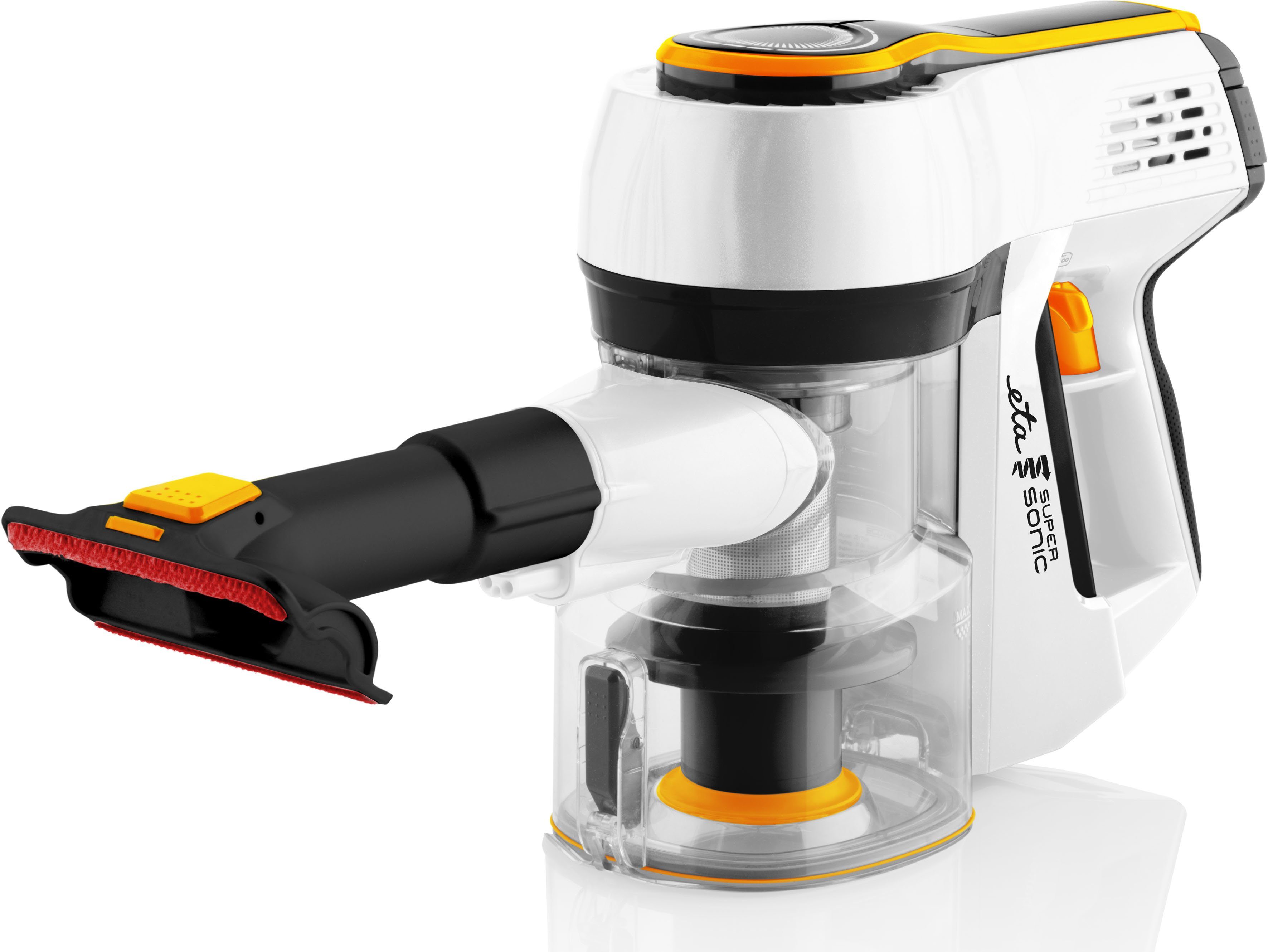 eta Akku-Stielstaubsauger SUPERSONIC ETA123190000, beutellos, 2 in 1, Li-ionen Akku 21,6V