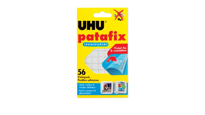 UHU patafix TRANSPARENT Klebepads
