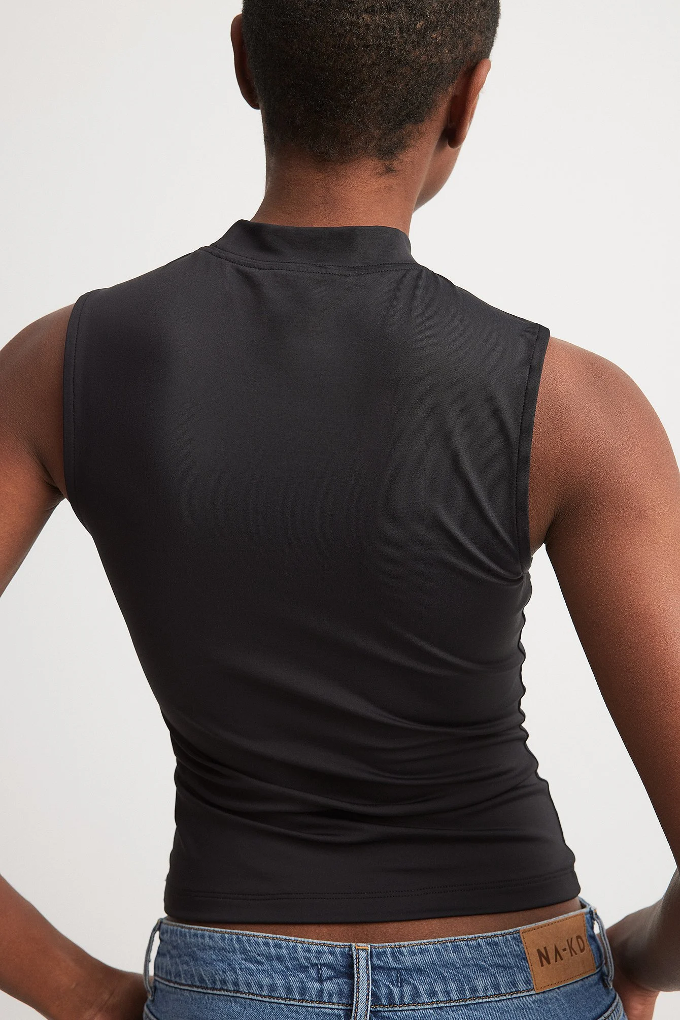 Body Hugging High Neck Top