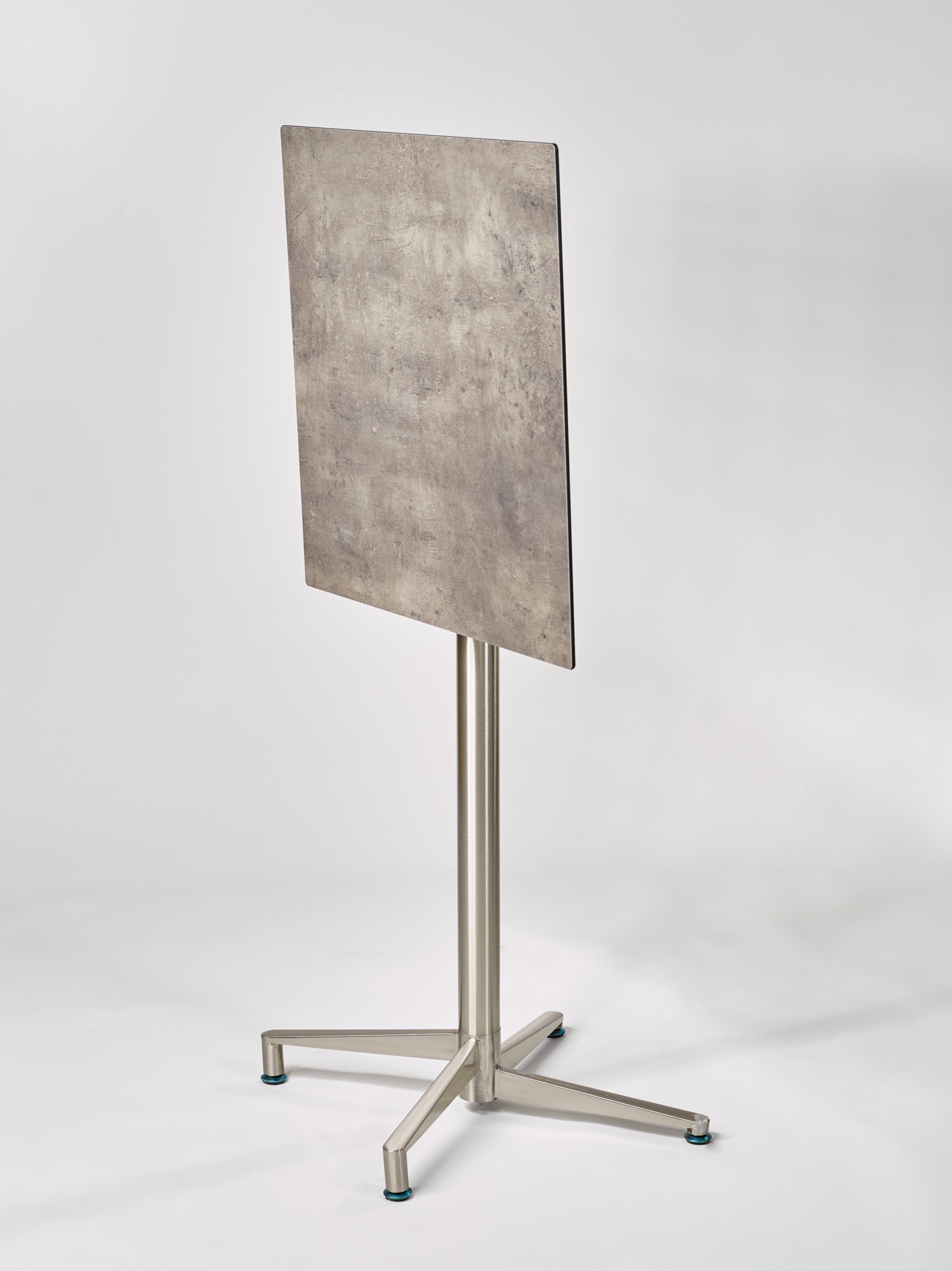 Destiny Stehtisch LOFT, Gestell Edelstahl, 68x68 oder 80x80cm, inkl. Tischplatte HPL