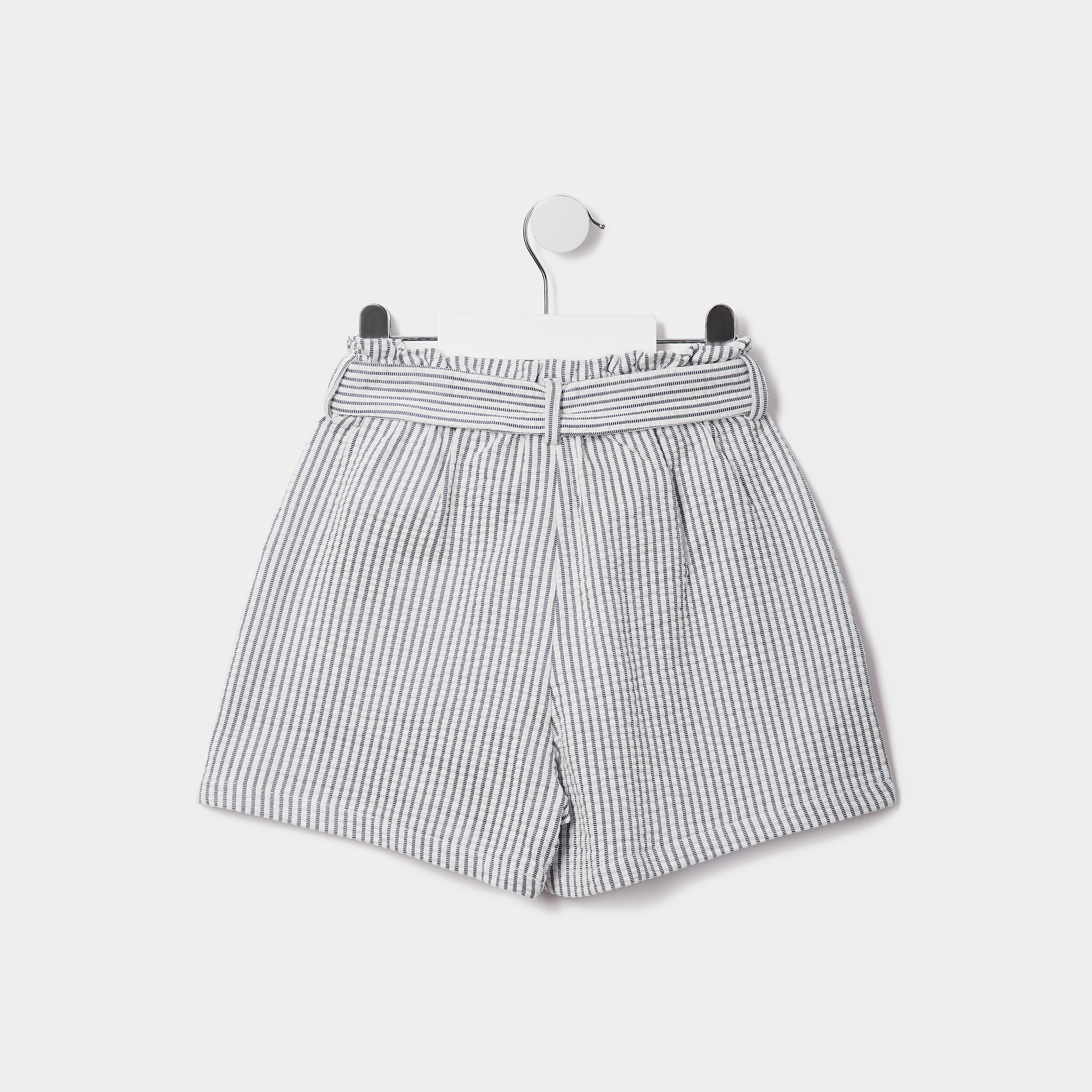 Short slouchy ceinturé taille élastiquée bleu marine fille | La Halle