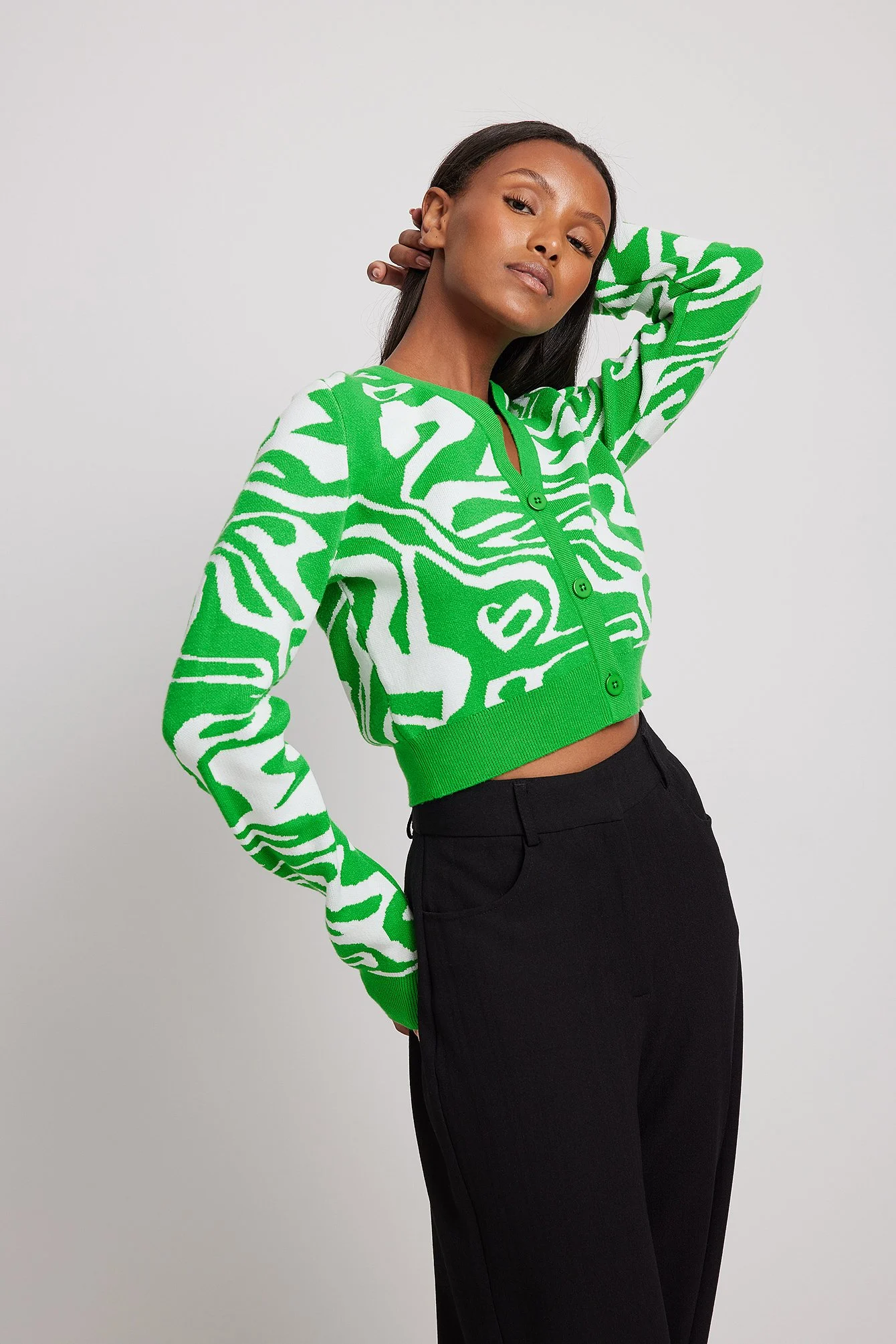 Kurzer Strick-Cardigan