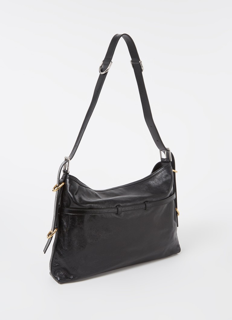 Borsa a tracolla media Givenchy Voyou in pelle di vitello