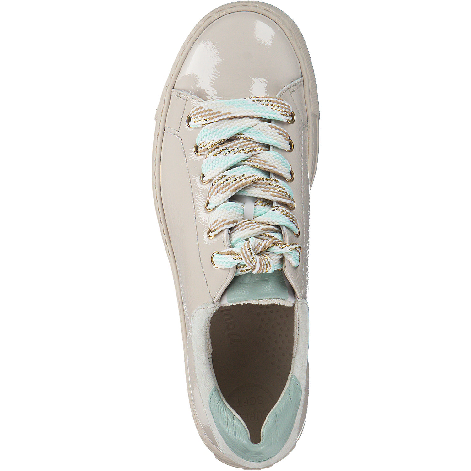 Paul Green 5257, Schnürschuhe, Damen, bisquit/mint