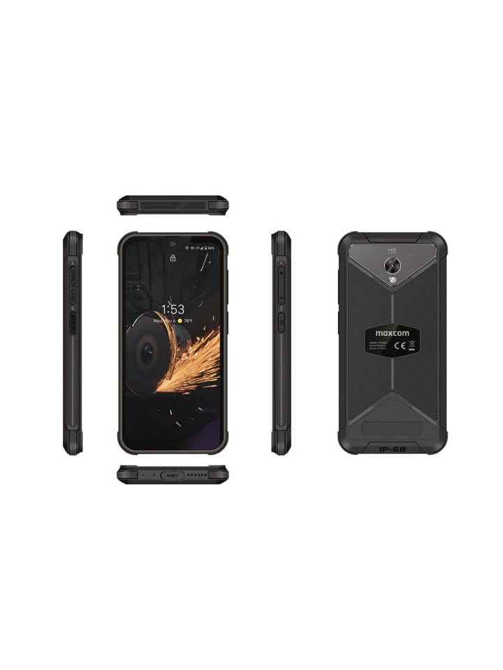 Maxcom Smartphone Handy MS572 4G, 5,7'' Display, 4100 mAh Akku, 13   5 Mpx in Schwarz günstig kaufen onesize