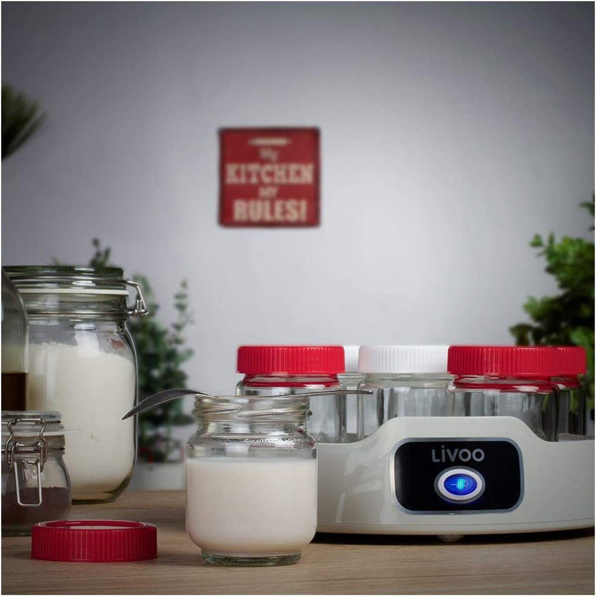 LIVOO Joghurtbereiter Livoo DOP180 Joghurt-Bereiter Yoghurt-Maker