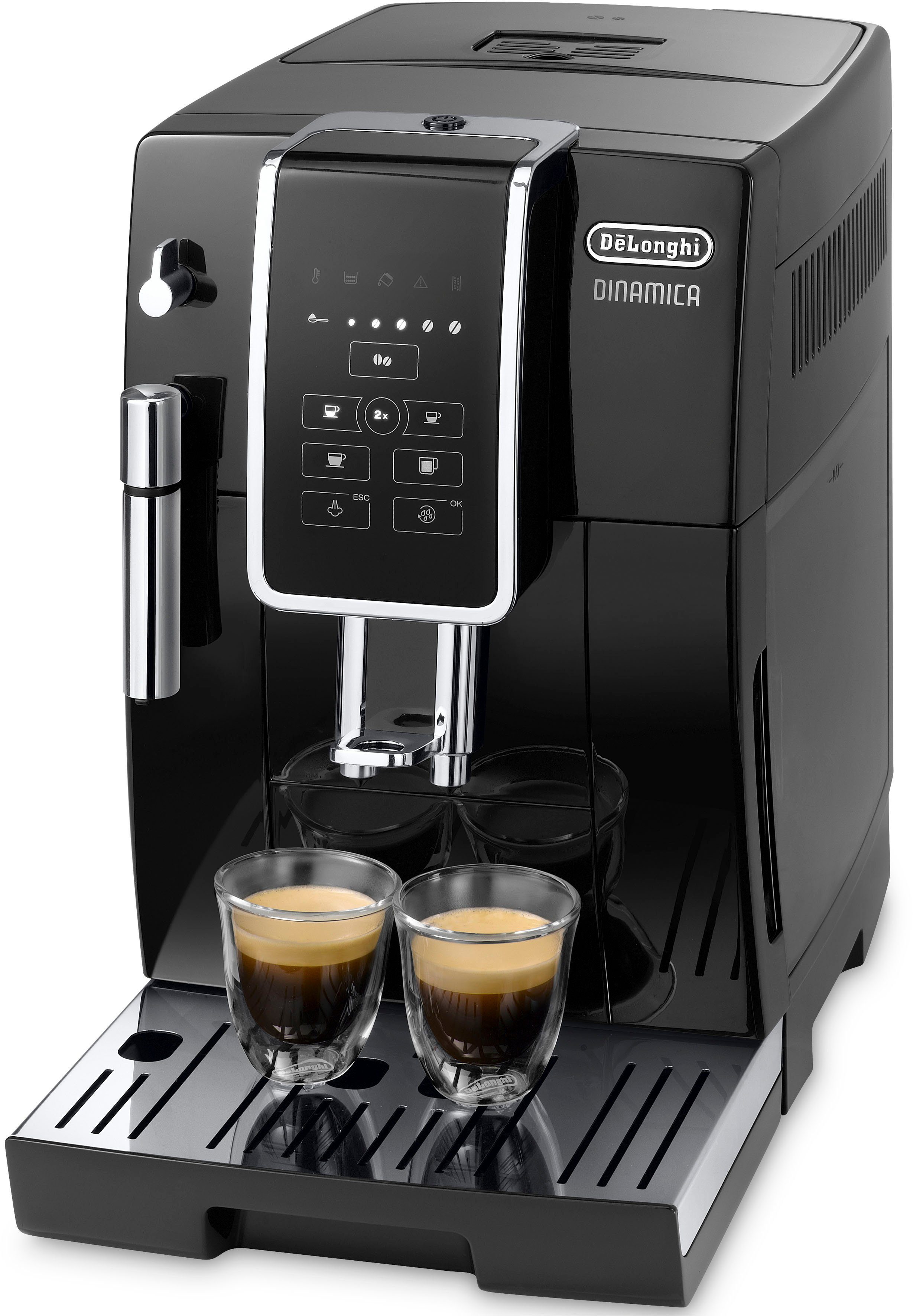 De'Longhi Kaffeevollautomat Dinamica ECAM 358.15.B, Sensor-Bedienfeld, inkl. Pflegeset im Wert von € 31,99 UVP