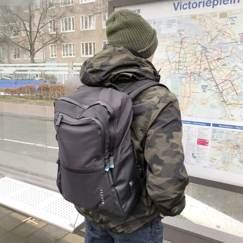 aporti Laptop Rucksack Milano - Schwarz