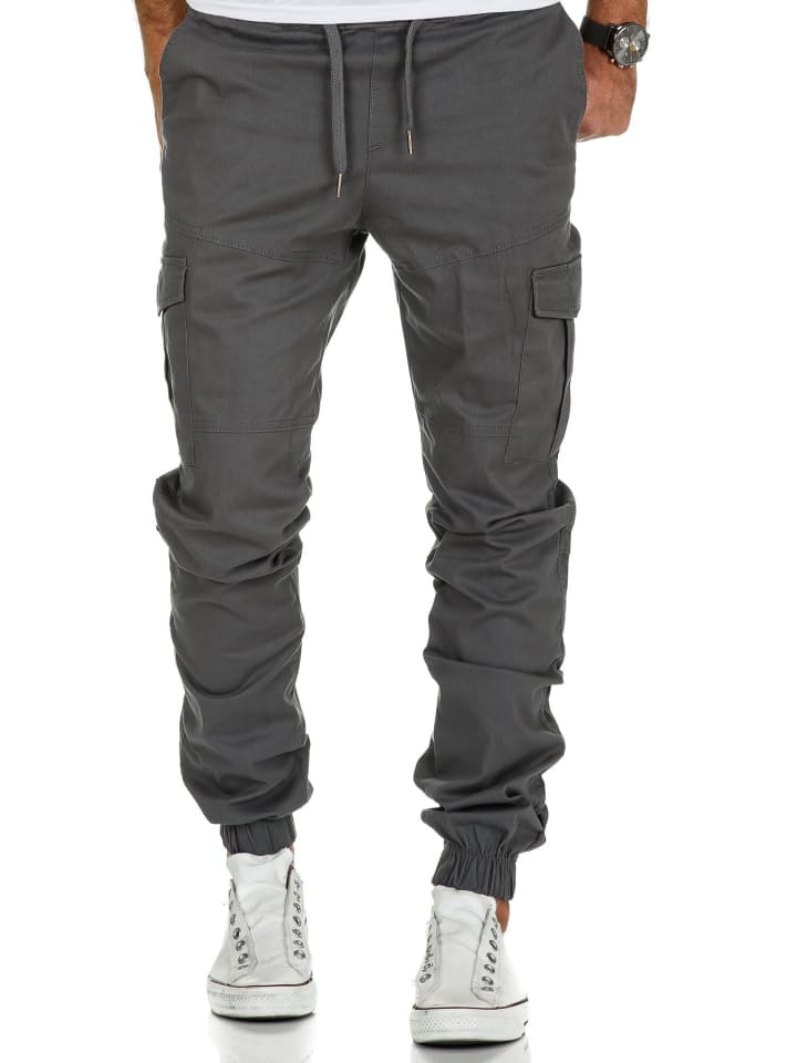 Amaci&Sons Cargo Jogger-Chino SAN ANTONIO in Dunkelgrau günstig kaufen