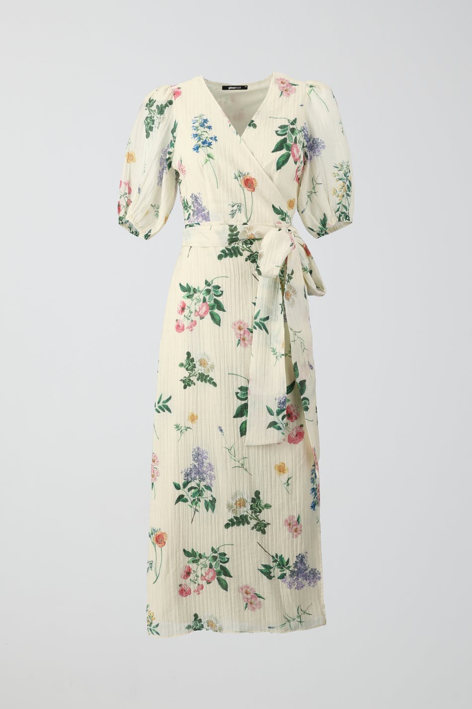 Puffsleeve midi dress