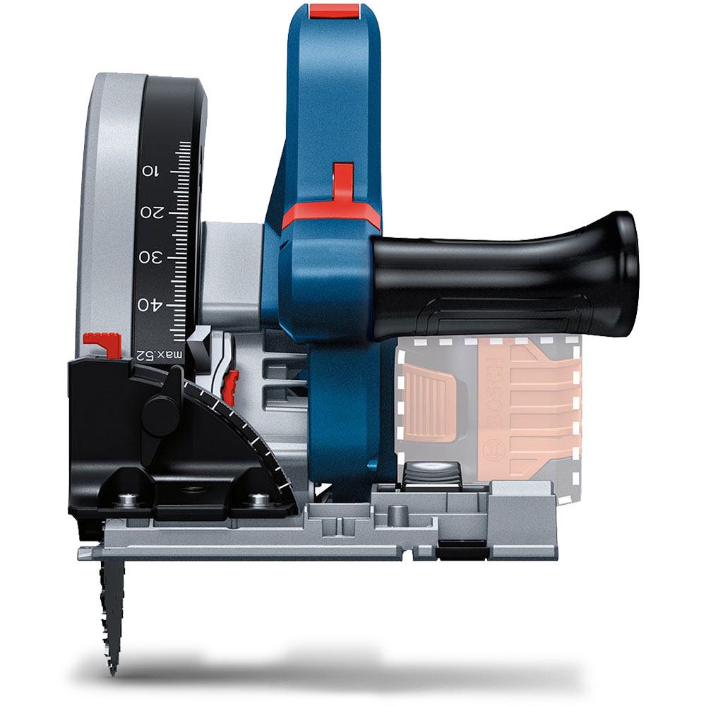 Serra de imersão sem escova BOSCH 18V BITURBO Skin - GKT 18V-52 GC