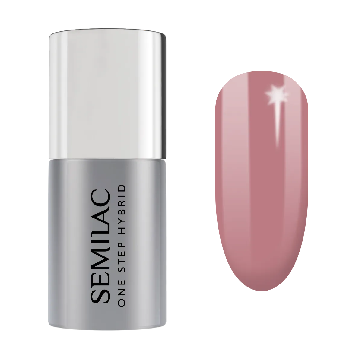 Semilac One Step Hybrid Hybrid lak za nokte S240 Peach Beige