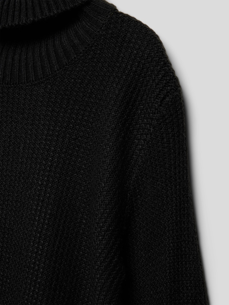 Strickpullover mit Rollkragen Modell 'JORKYLE' in schwarz
