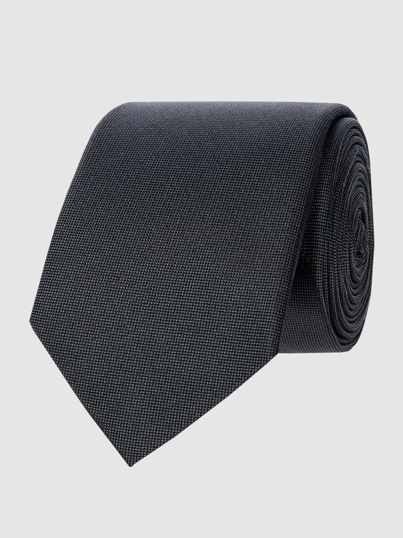 Krawatte aus reiner Seide (6,5 cm) in anthrazit