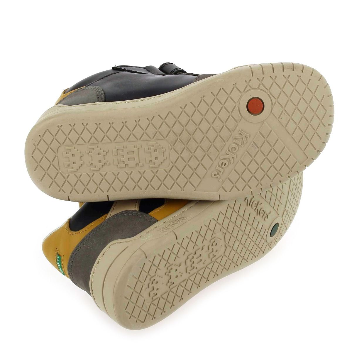Kickers  WINCKY CDT H22 - gris jaune