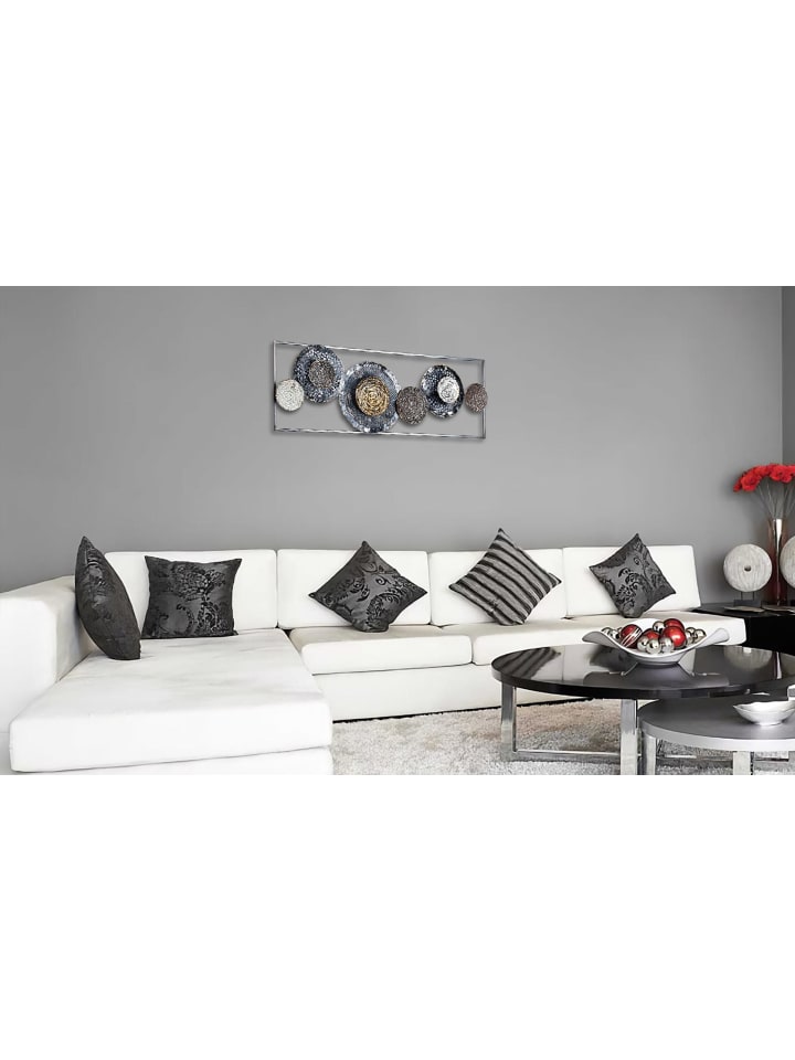kobolo Metallbild BLOSSO; in Grau günstig kaufen onesize