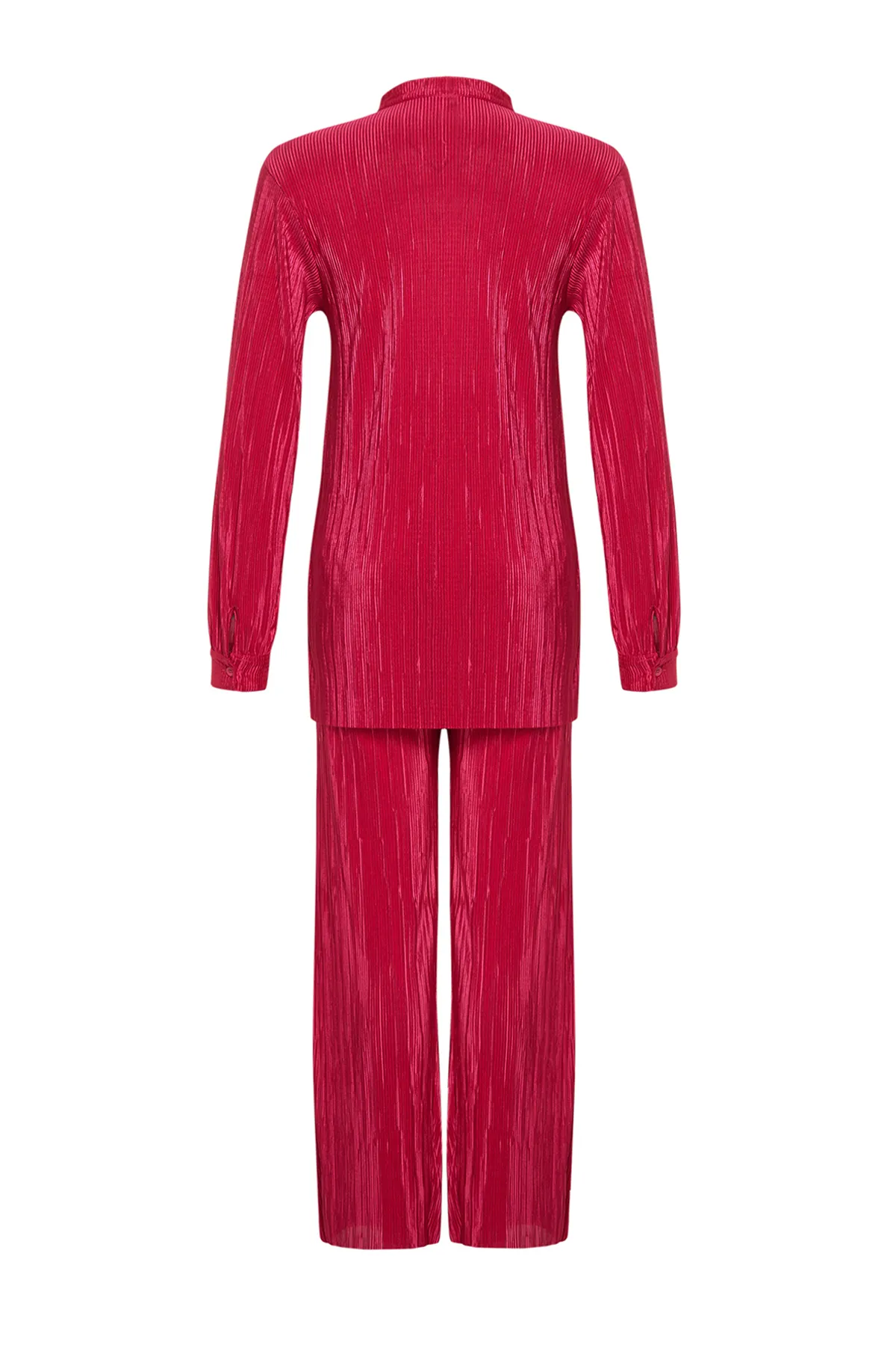 Trendyol Modest  Set aus gestricktem Ober- und Unterteil mit Falten in Fuchsia TCTSS24US00040