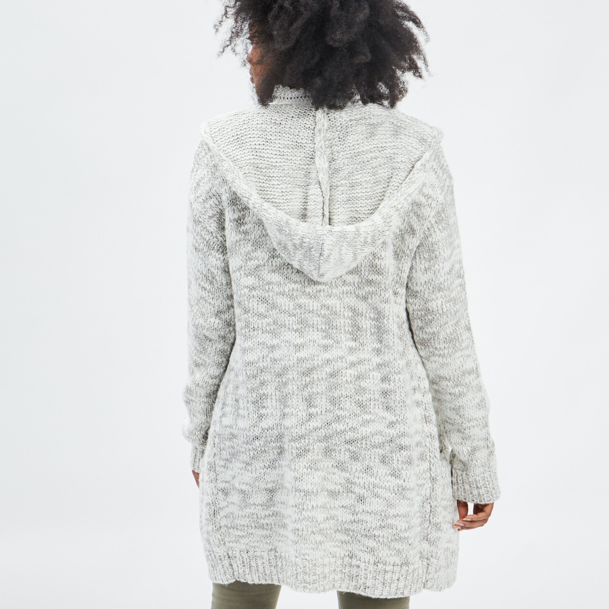 Gilet à capuche Creeks ecru femme | La Halle