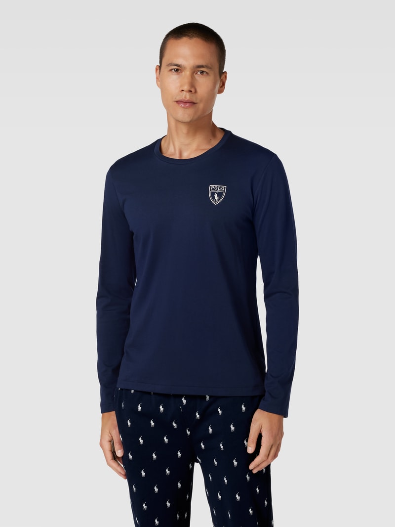 Sweatanzug mit Label-Details in marineblau