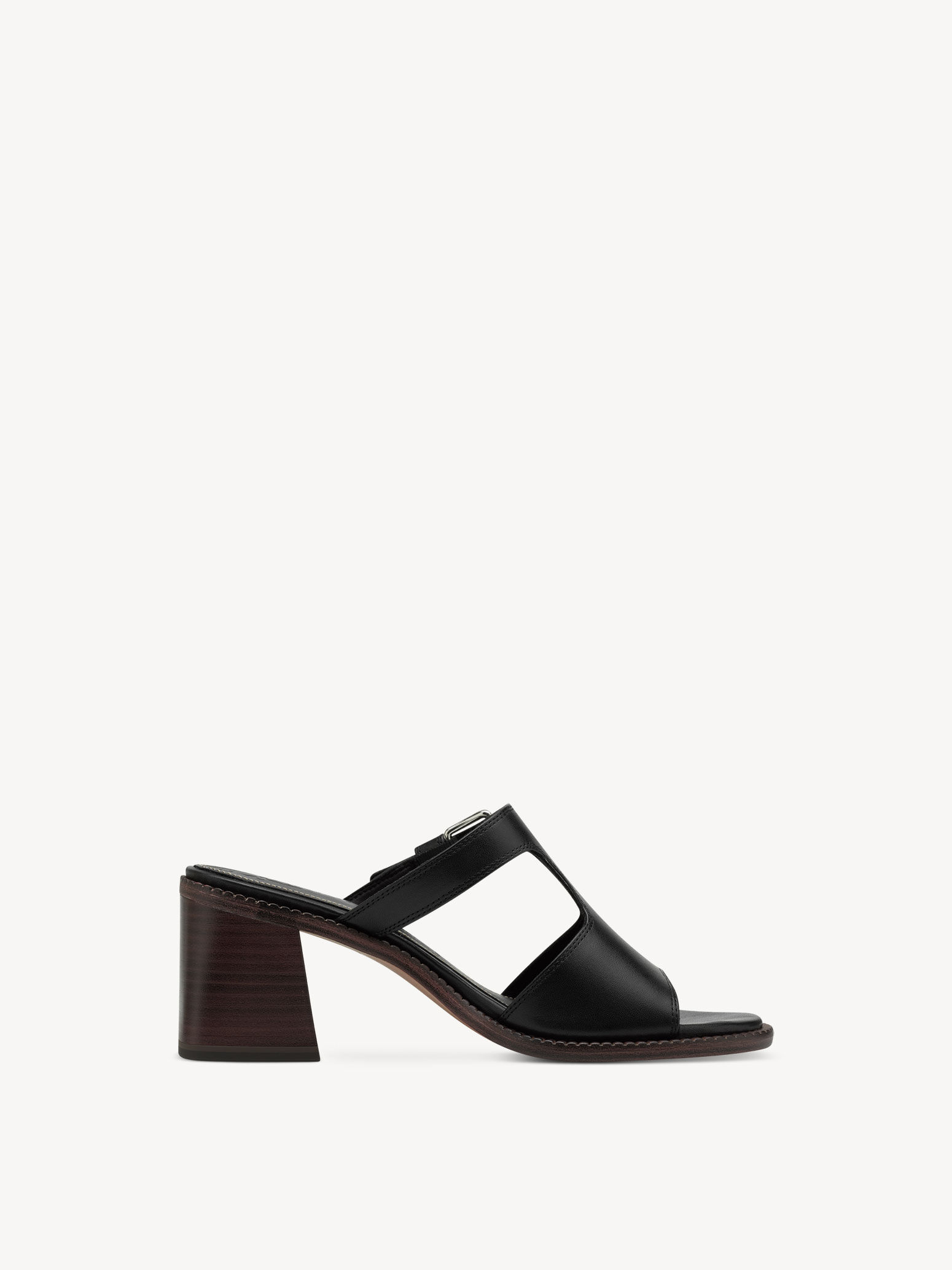 Mule en cuir - noir
