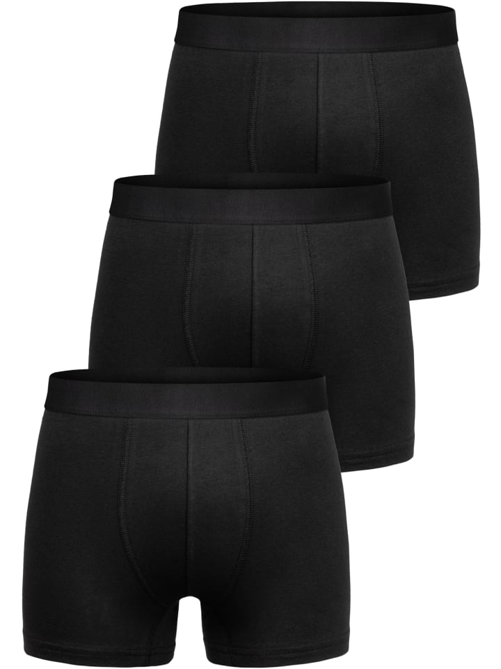 Amaci&Sons 3er Pack Boxershorts BEAU in Schwarz/Schwarz günstig kaufen