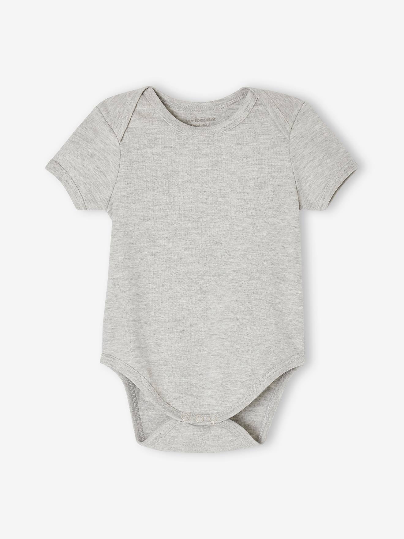 Vertbaudet 7er-Pack Baby Schlupfbodys BASICS Oeko-Tex - mehrfarbig