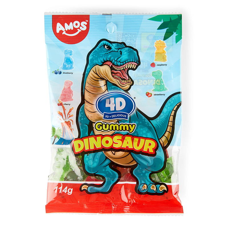 Gummy dinosaur 4D 114 g