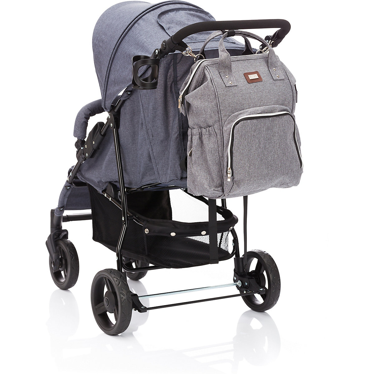 Wickelrucksack, grau
