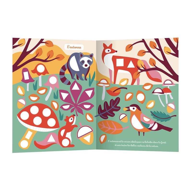Pochette 1000 premières gommette formes, la forêt - Auzou