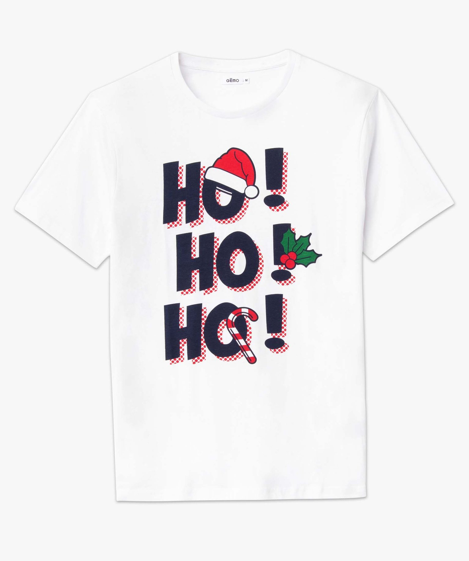Tee-shirt homme avec message spécial Nol blanc | GEMO