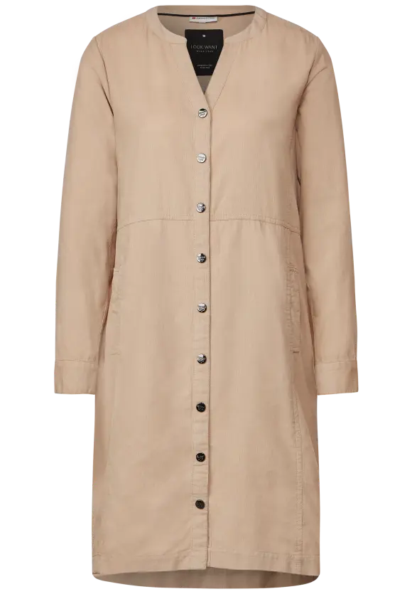 Street One Cordkleid mit Knopfleiste
