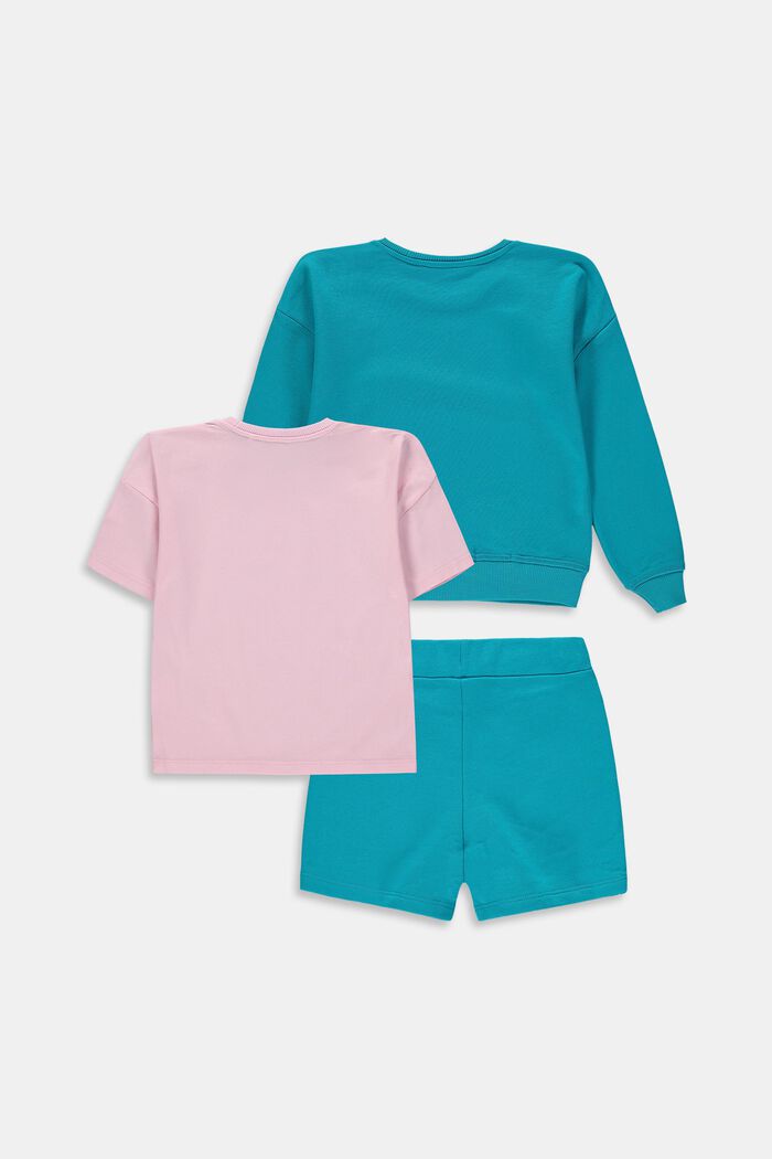 Gemischtes Set: Sweatshirt, T-Shirt und Shorts