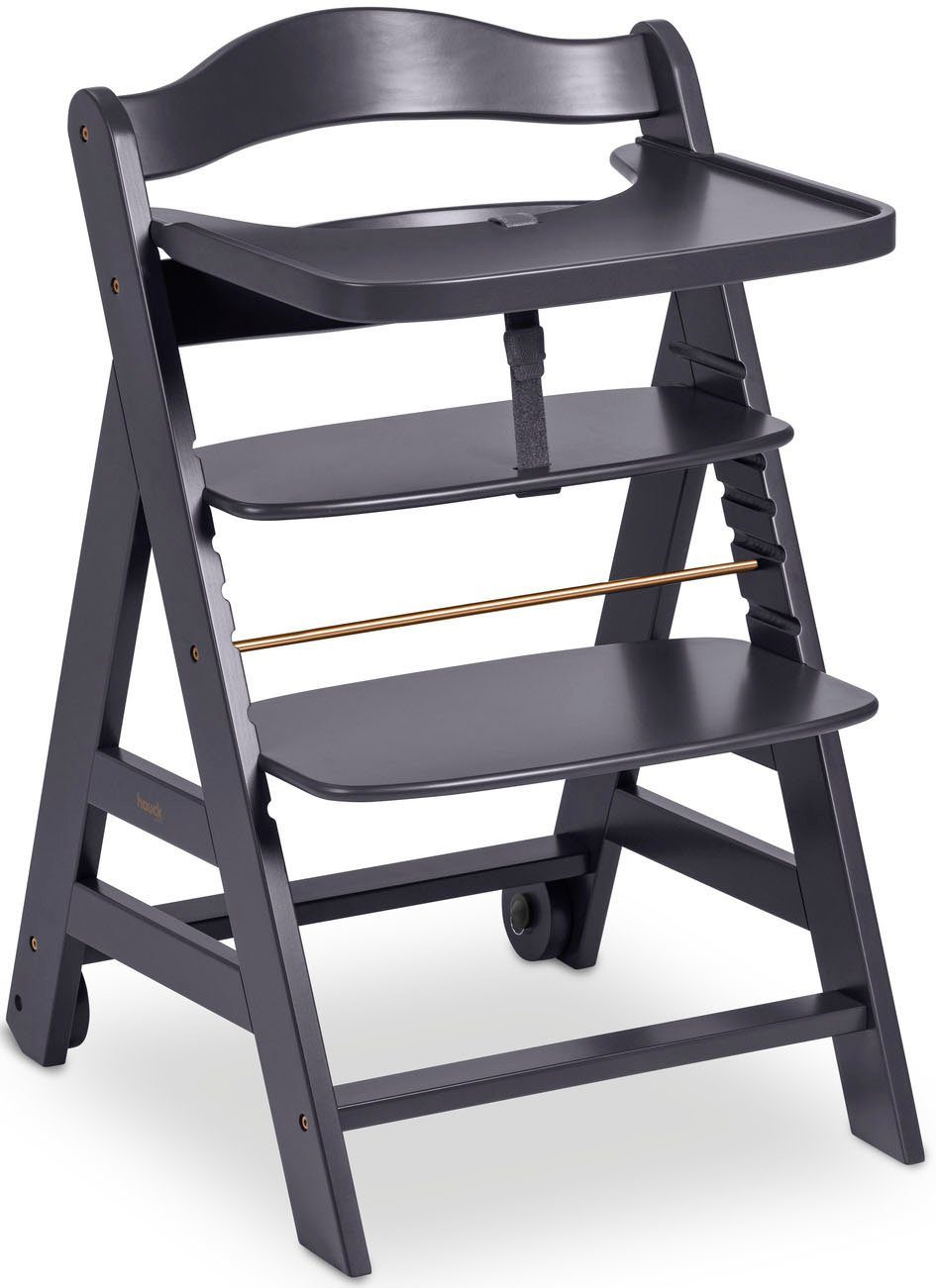Hauck Hochstuhl Beta+, Dark Grey, FSC® - schützt Wald - weltweit