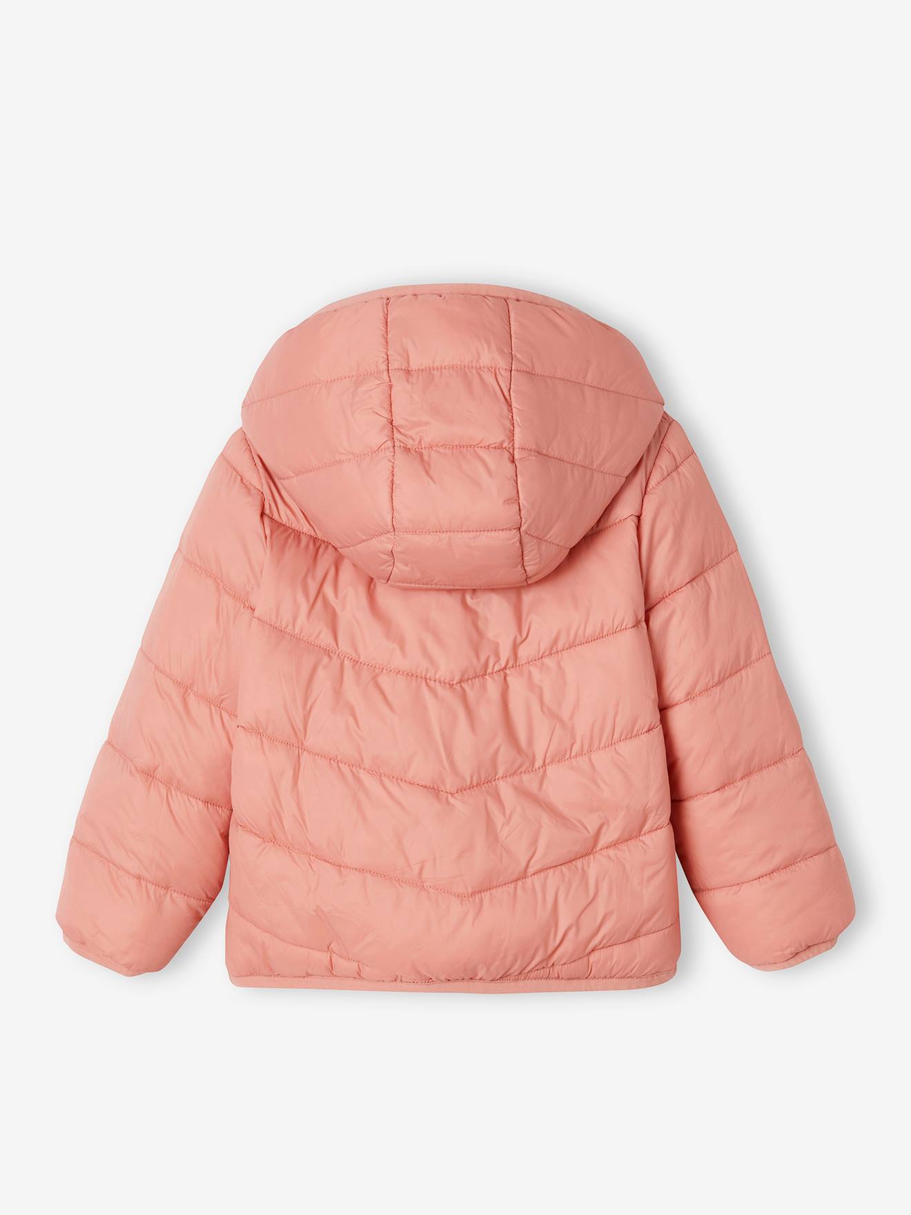 Vertbaudet Leichte Mädchen Wende-Steppjacke mit Recycling-Polyester - aprikose pudrig