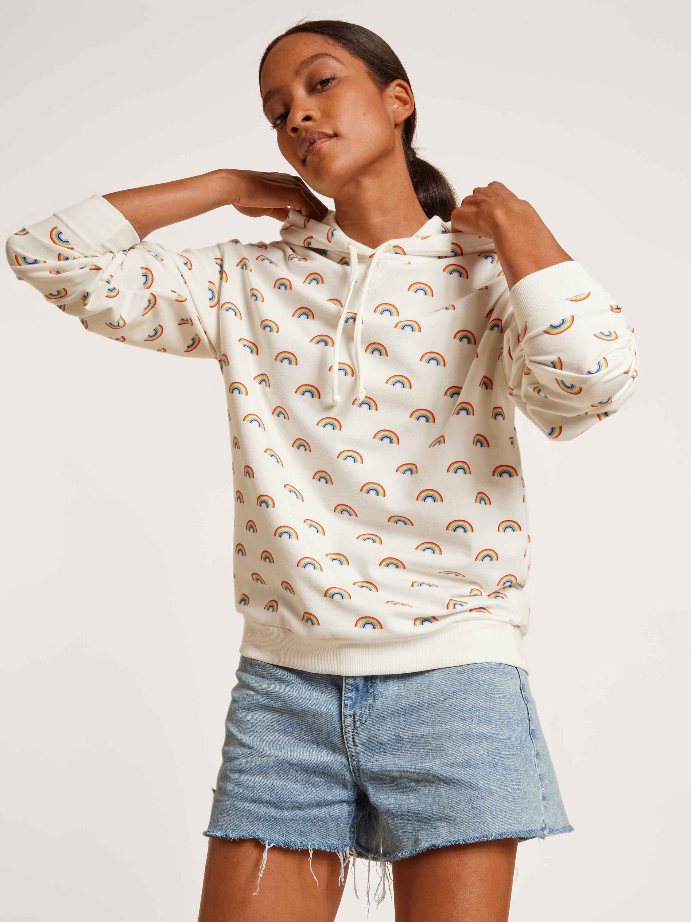 CALIDA Rundhalspullover Sweatshirt mit Kapuze (1-tlg)