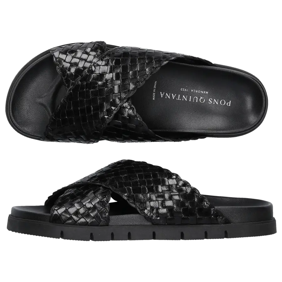 Pons Quintana - Sandalen CAIMAN Kalbsleder - schwarz