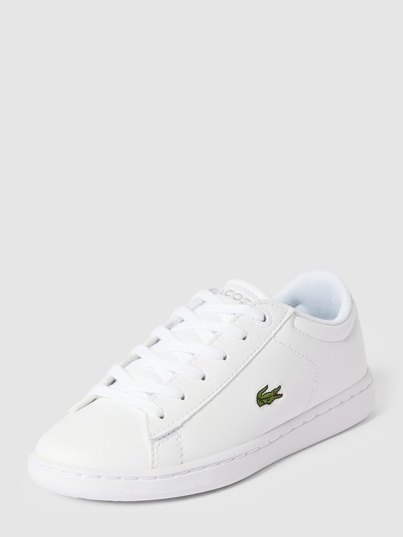 Sneaker mit Logo-Stitching in weiß