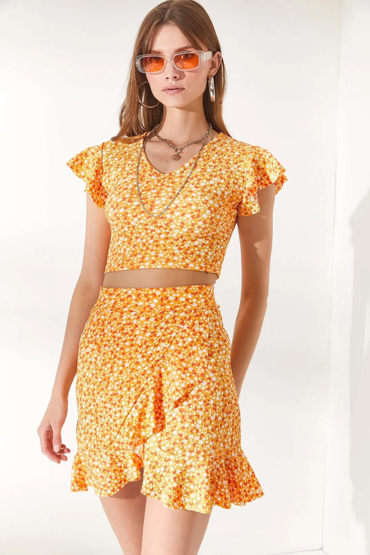 Olalook  Zweiteiler - Orange - Oversized
