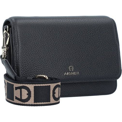 AIGNER Wallet On Strap Clutch Tasche RFID Schutz Leder 19.5 cm