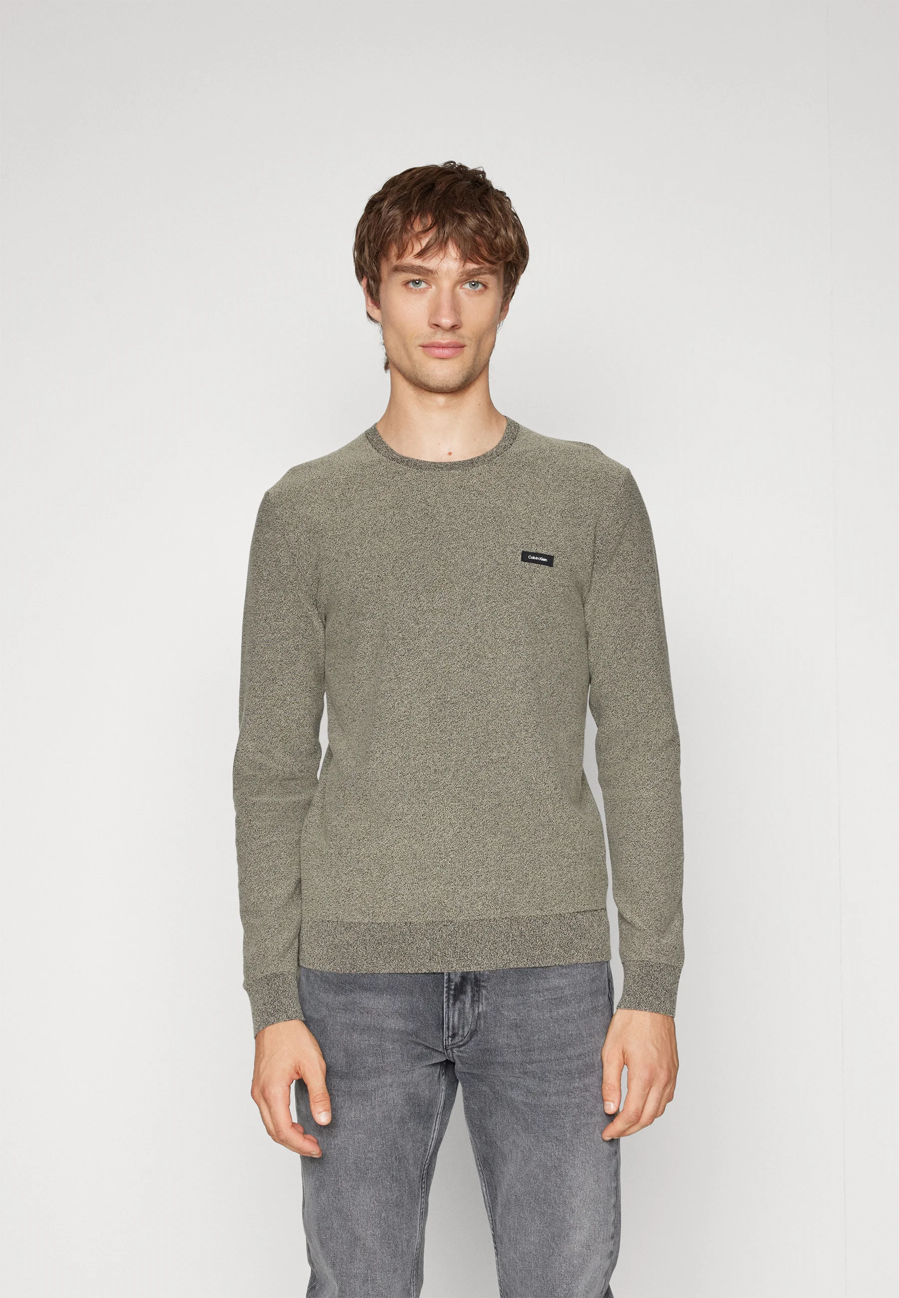 Calvin Klein MOULINE SWEATER - Jersey de punto